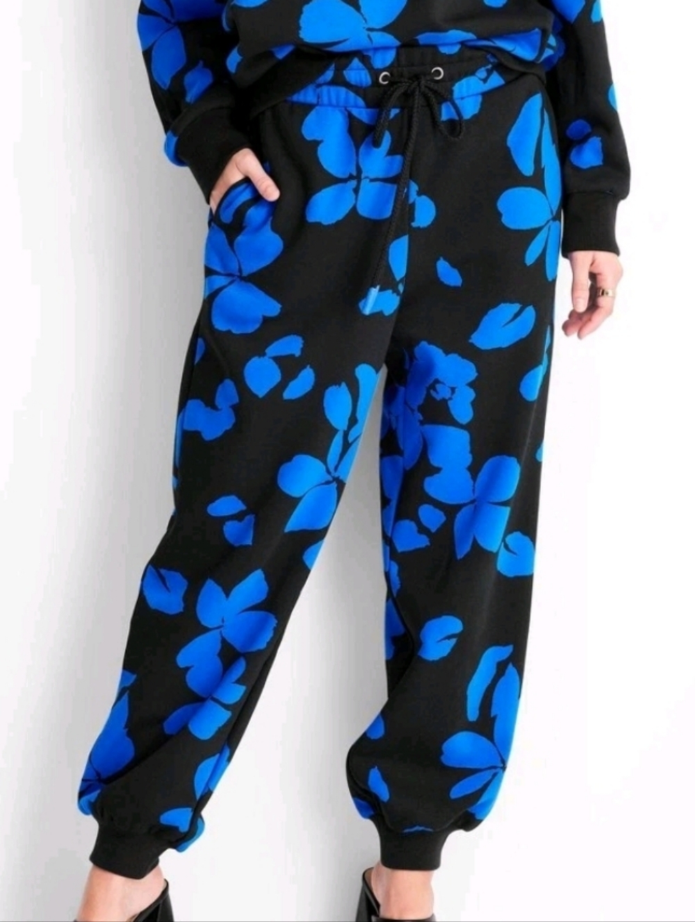 Future Collective X Kahlana Women's Floral Print Mid-Rise Jogger Pants Size XXS